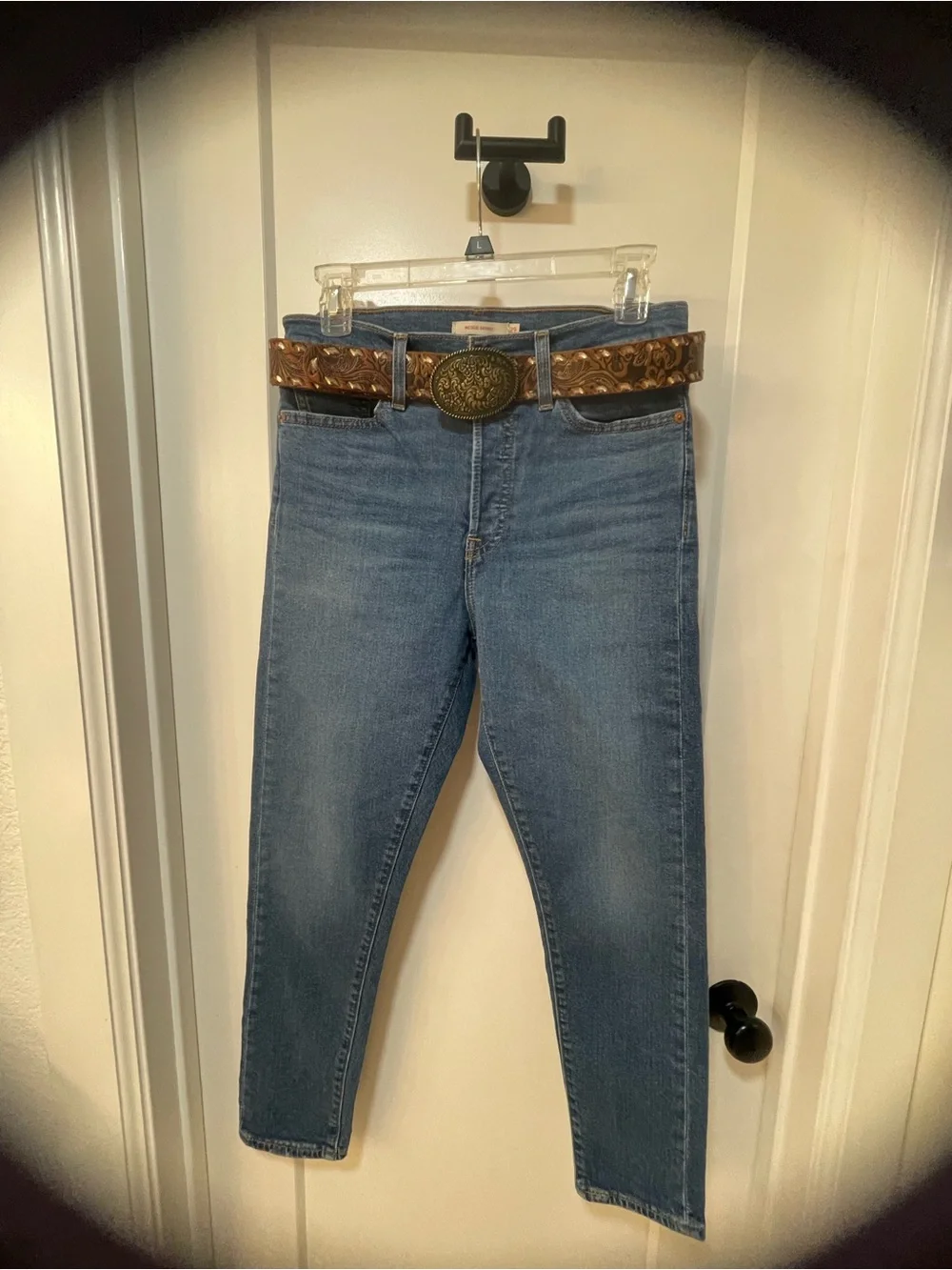 Levis Wedgie Skinny Jeans Womens Size 29 Medium Wash Button Fly Denim